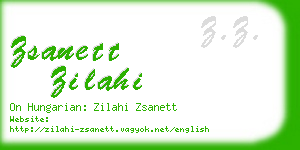 zsanett zilahi business card